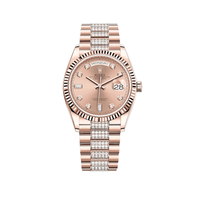 Thumbnail for Luxury Watch Rolex Day-Date 36 Rose Gold Rosé Diamond Dial 128235 Wrist Aficionado