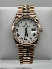Thumbnail for Luxury Watch Rolex Day-Date 36 Rose Gold White Dial 128235 Wrist Aficionado