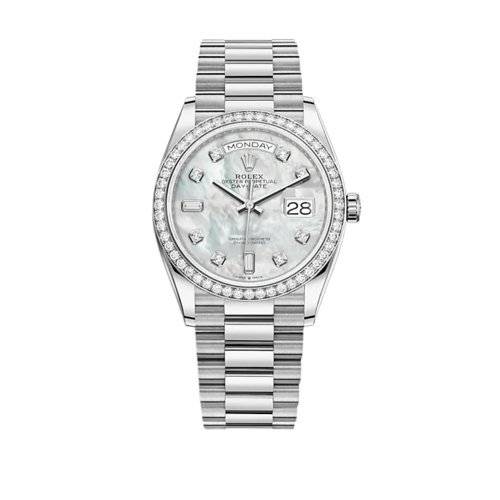 Rolex white gold diamond watch hot sale