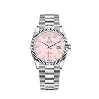Thumbnail for Luxury Watch Rolex Day-Date 36 White Gold Pink Diamond Dial 128239 Wrist Aficionado