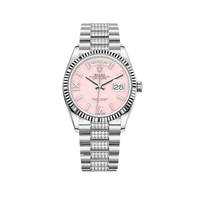 Thumbnail for Luxury Watch Rolex Day-Date 36 White Gold Pink Diamond Dial 128239 Wrist Aficionado