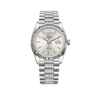 Thumbnail for Luxury Watch Rolex Day-Date 36 White Gold Silver Dial 128239 Wrist Aficionado