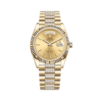 Thumbnail for Luxury Watch Rolex Day-Date 36 Yellow Gold Champagne Dial Diamond Bracelet 128238 Wrist Aficionado