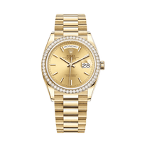 Thumbnail for Luxury Watch Rolex Day-Date 36 Yellow Gold Diamond Bezel Champagne Dial 128348RBR Wrist Aficionado