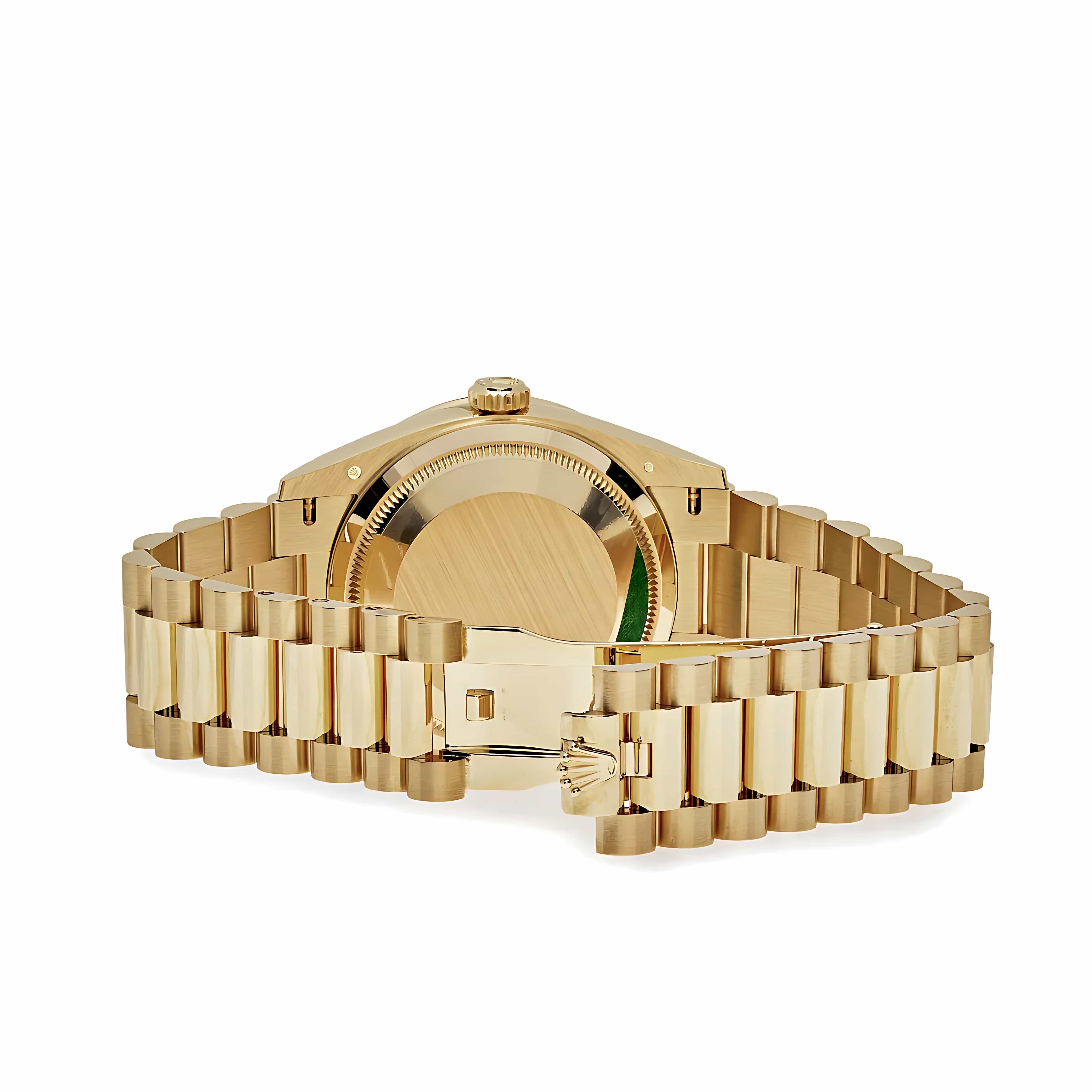 Rolex Day-Date 36 128348RBR Yellow Gold Green Malachite Dial