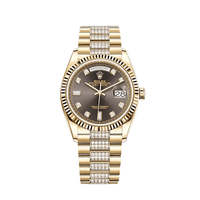 Thumbnail for Luxury Watch Rolex Day-Date 36 Yellow Gold Grey Diamond Dial 128238 Wrist Aficionado
