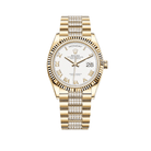 Luxury Watch Rolex Day-Date 36 Yellow Gold White Dial 128238 Wrist Aficionado