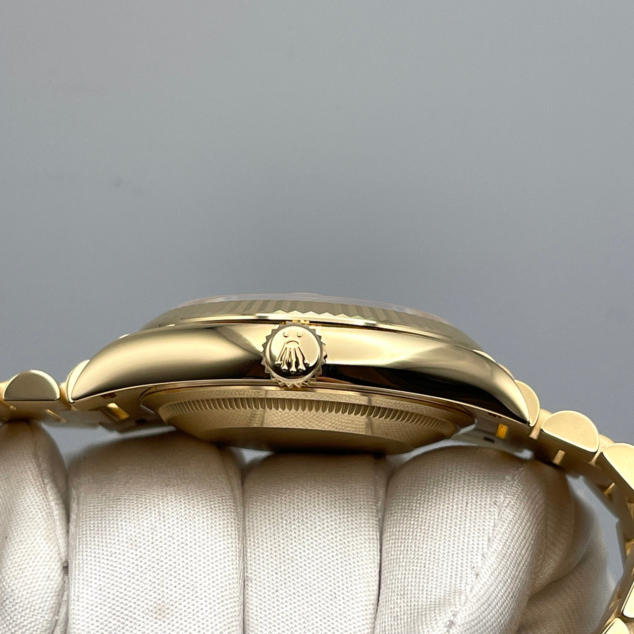 Luxury Watch Rolex Day-Date 36 Yellow Gold White Dial 128238 Wrist Aficionado
