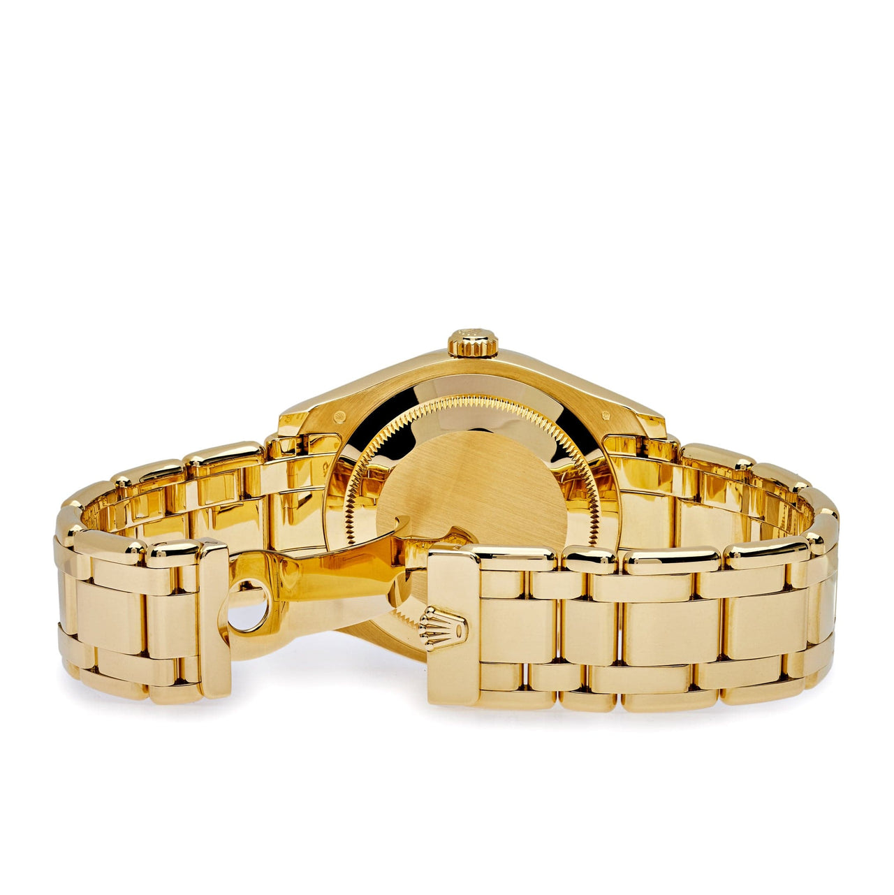 Luxury Watch Rolex Day-Date 39 Yellow Gold Black Diamond Dial/Bezel 18958BR Wrist Aficionado
