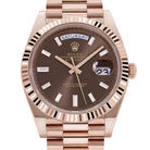 Rolex Day-Date 40 228235 Rose Gold Chocolate Diamond Baguette Dial (2026)