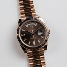 Rolex Day-Date 40 228235 Rose Gold Chocolate Diamond Baguette Dial (2026)