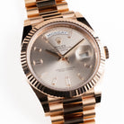 Rolex Day-Date 40 228235 Rose Gold Sundust Diamond Baguette Dial (2024)