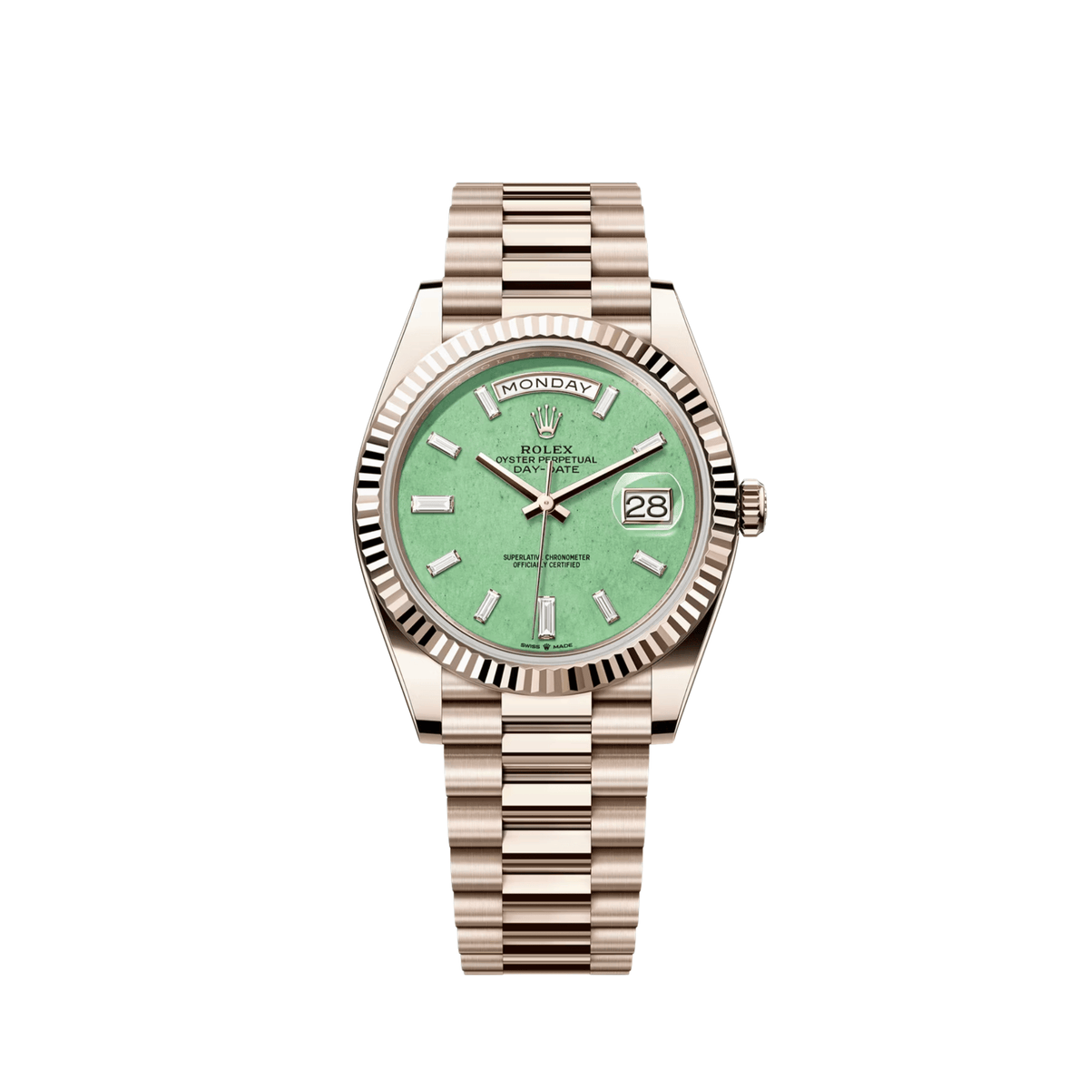 Rolex Day-Date 40 228235JG Jubilee Gold Light Green Aventurine