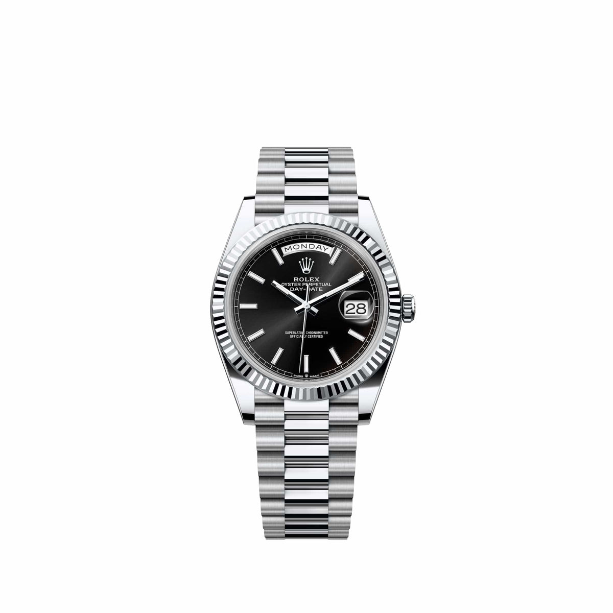 Rolex Day-Date 40 228236 Platinum Black Dial President (2026)