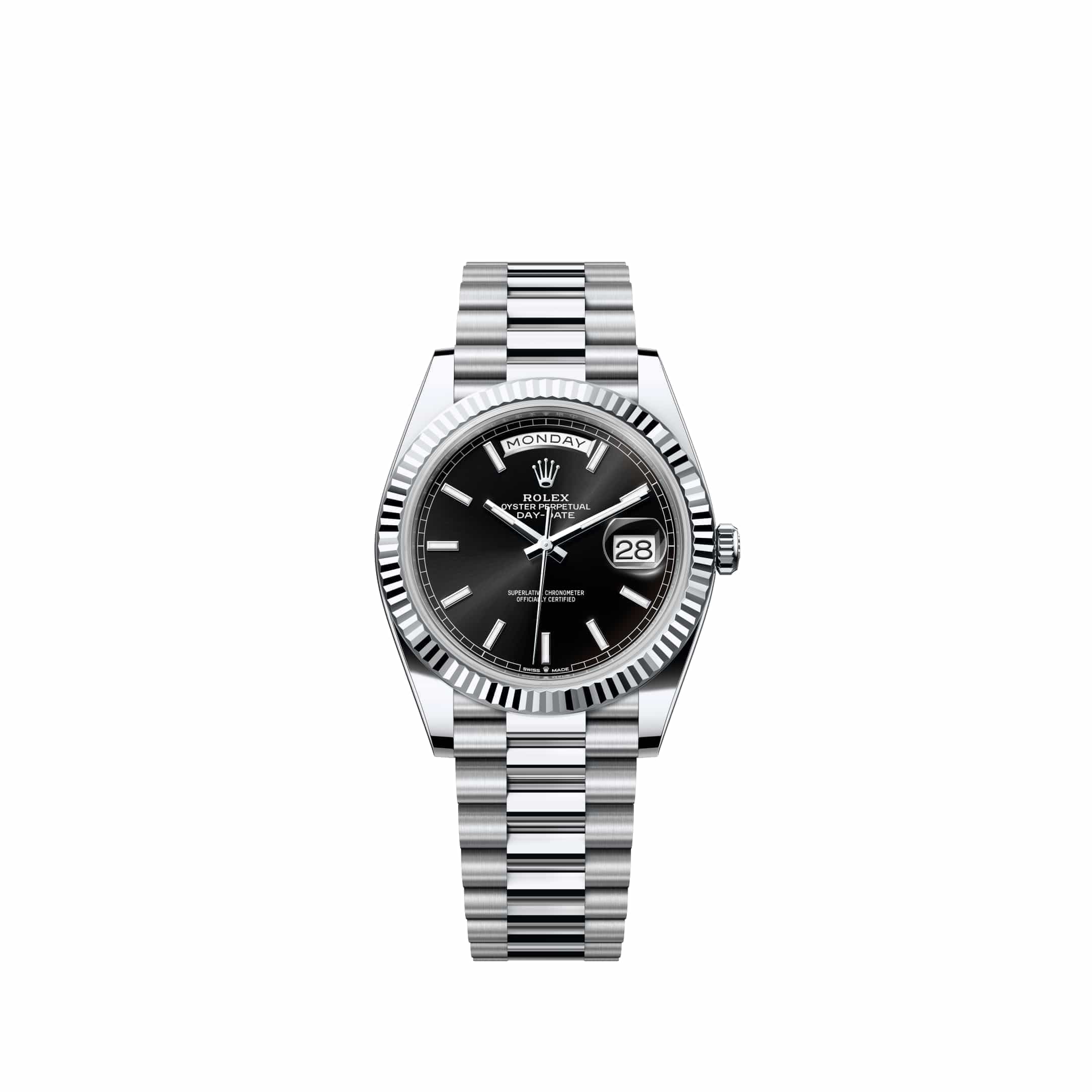 Rolex Day-Date 40 228236 Platinum Black Dial President (2026)