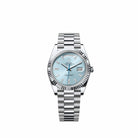 Rolex Day-Date 40 228236 Platinum Ice Blue Diamond Dial President (2026)