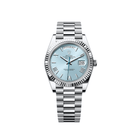 Rolex Day-Date 40 228236 Platinum Ice Blue Roman Numerals Dial (2025)