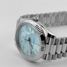 Rolex Day-Date 40 228236 Platinum Ice Blue Roman Numerals Dial (2025)
