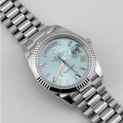 Rolex Day-Date 40 228236 Platinum Ice Blue Roman Numerals Dial (2025)