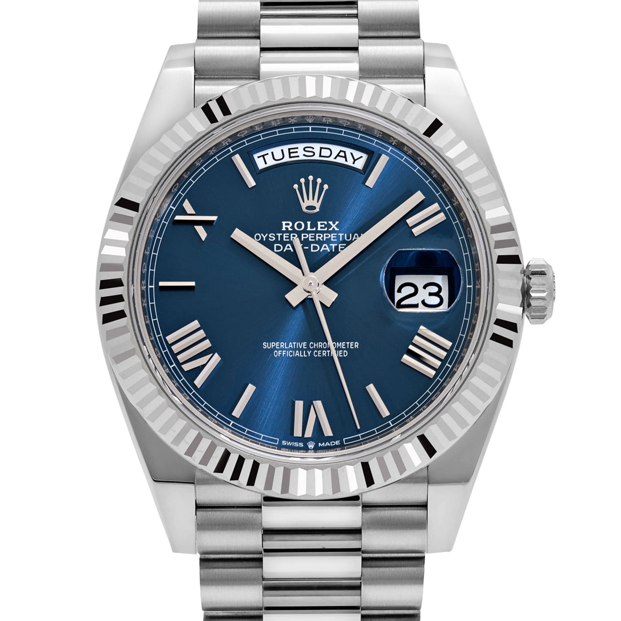 a♡ HANDS-ON with the Spectacular ROLEX DAY-DATE 40 with the BLUE