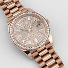 Rolex Day-Date 40 228345RBR Rose Gold Diamond Dial Diamond Bezel (2024)