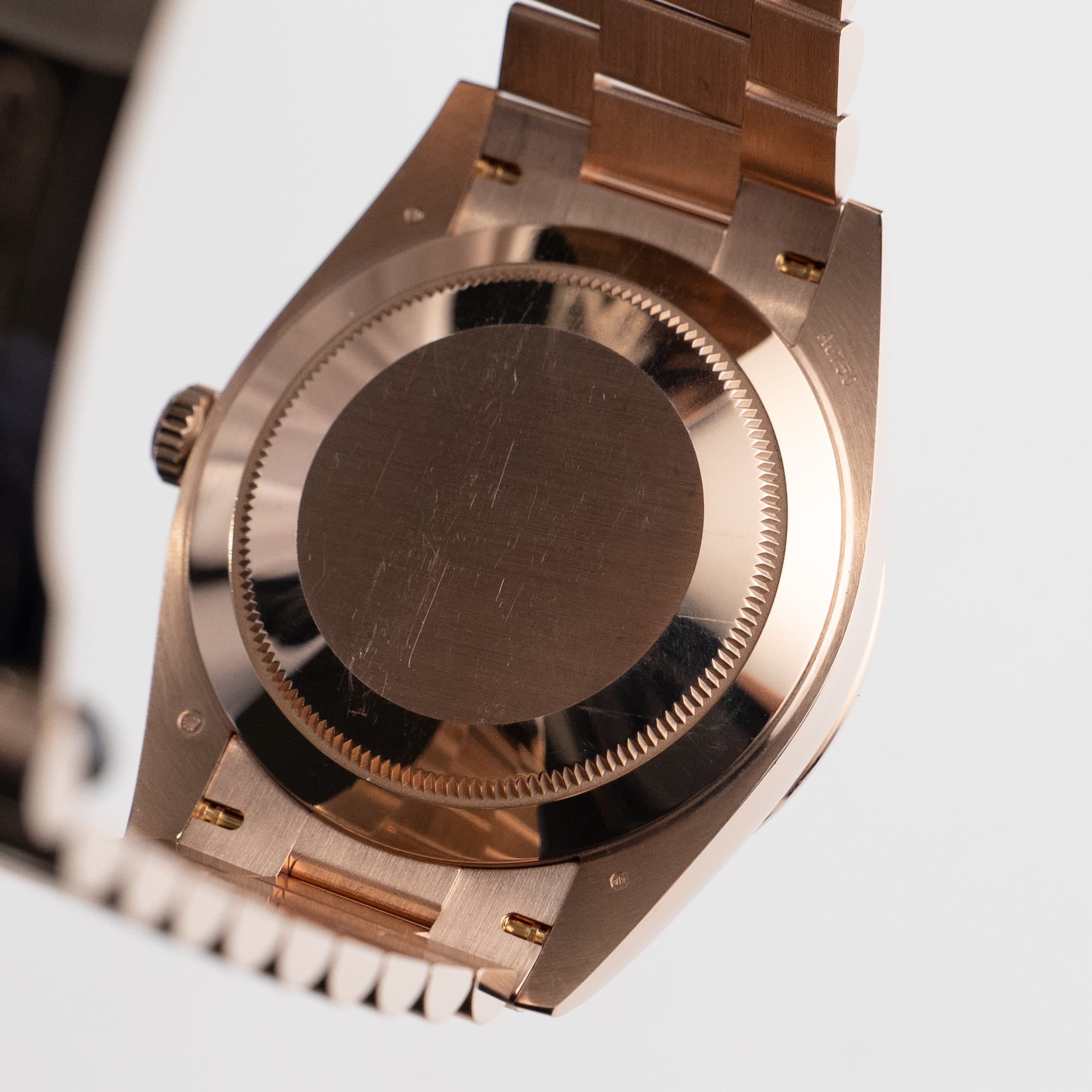 Rolex Day-Date 40 228345RBR Rose Gold Olive Green Roman Numerals Dial Diamond Bezel (2021)