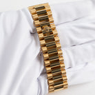 Rolex Day-Date 40 228348RBR Yellow Gold Champagne Diamond Baguette Dial Diamond Bezel (2021)