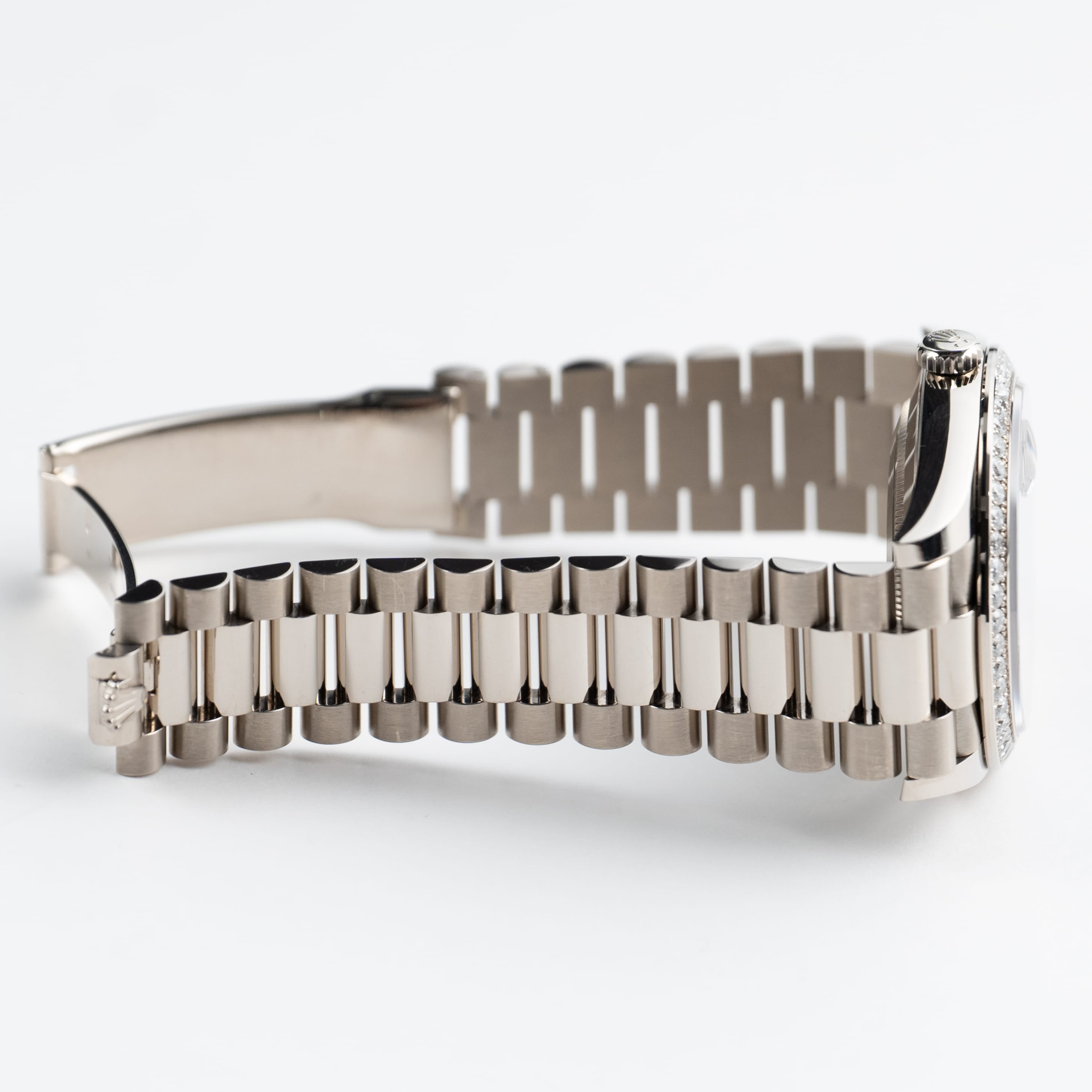 Rolex Day-Date 40 228349RBR White Gold Black Diamond Baguette Dial