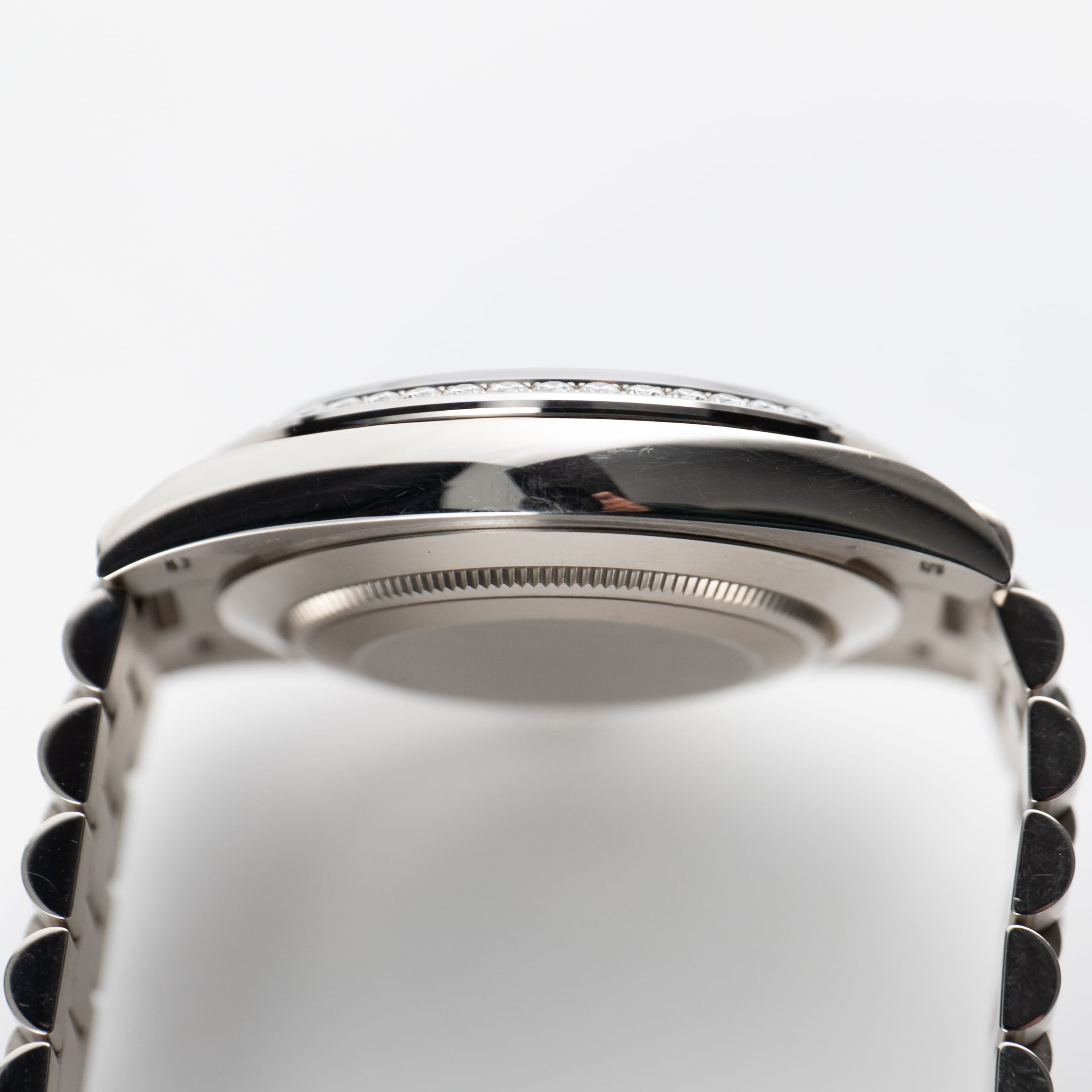 Rolex Day-Date 40 228349RBR White Gold Black Diamond Baguette Dial Diamond Bezel (2022)