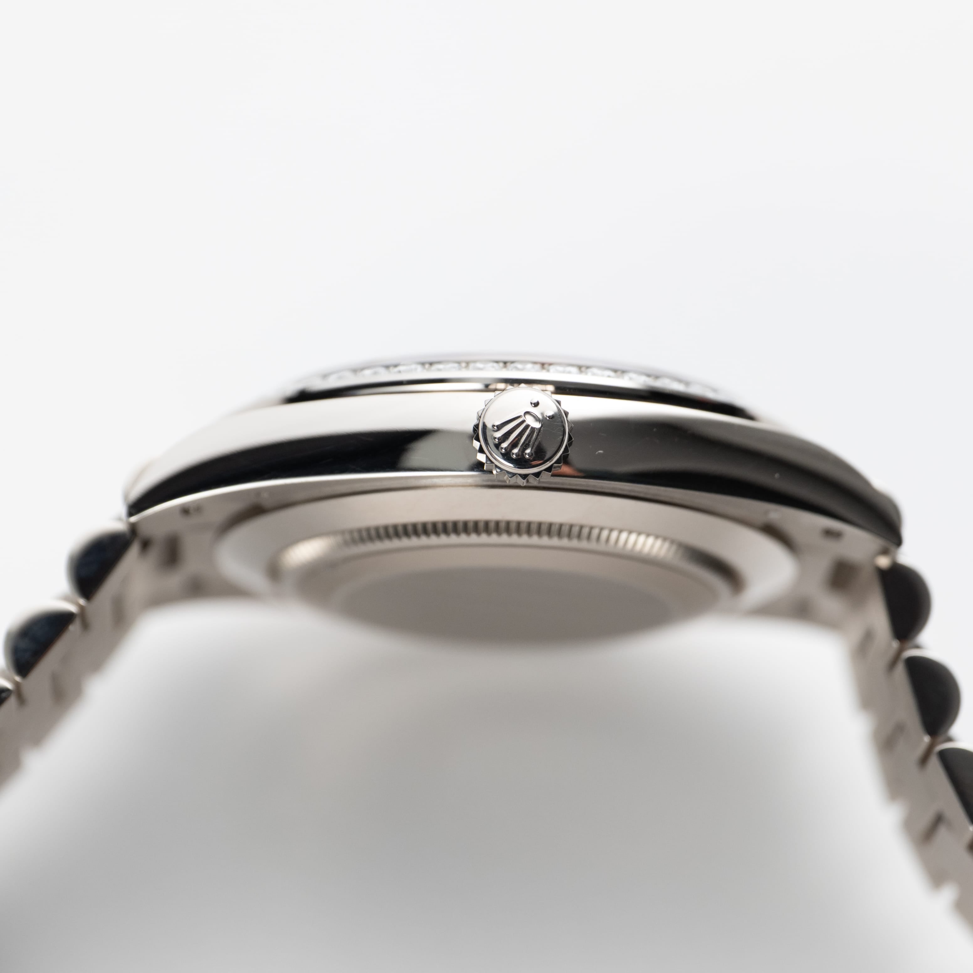 Rolex Day-Date 40 228349RBR White Gold Black Diamond Baguette Dial Diamond Bezel (2022)