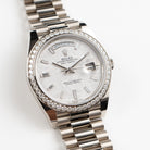 Rolex Day-Date 40 228349RBR White Gold Meteorite Dial Diamond Set (2022)