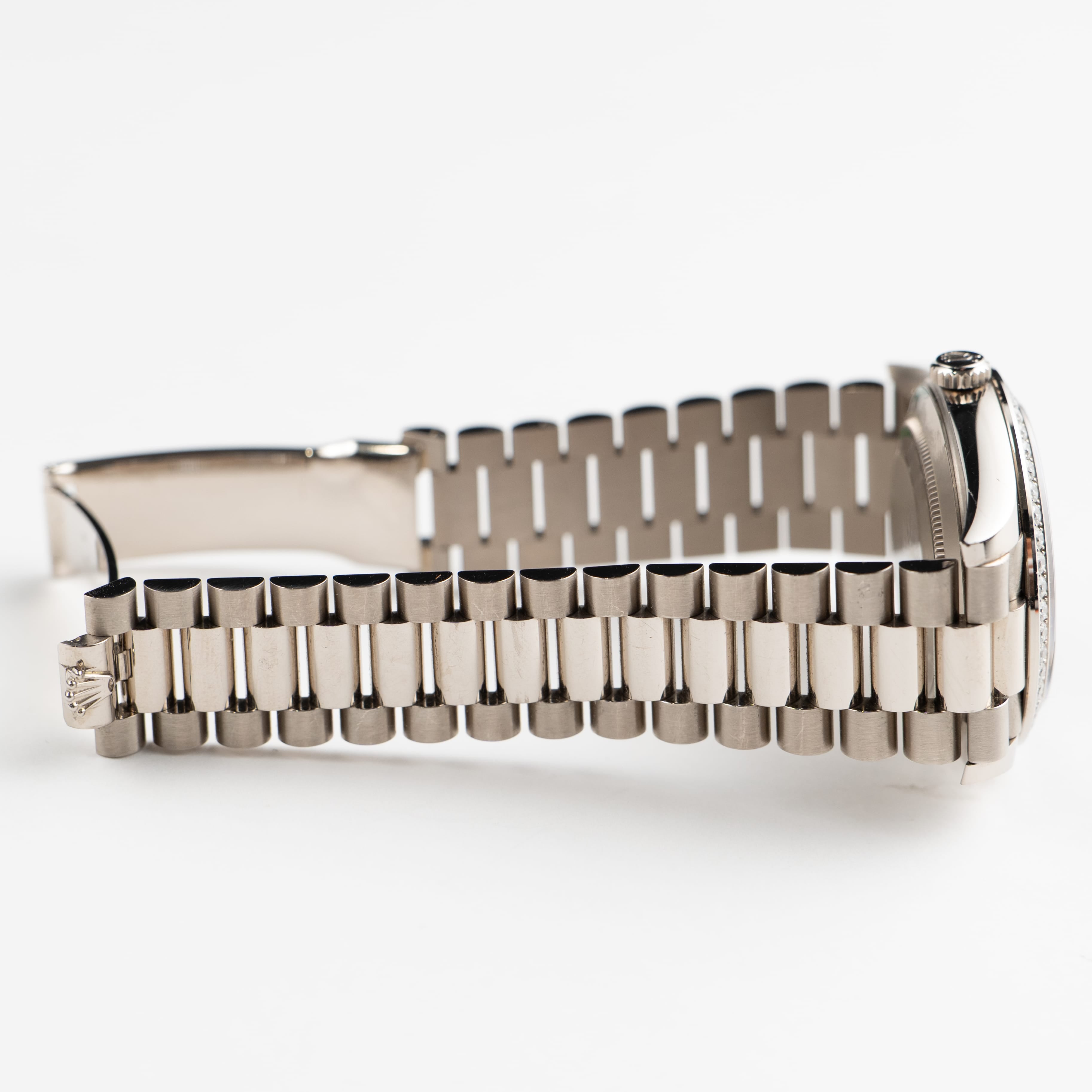 Rolex Day-Date 40 228349RBR White Gold Meteorite Dial Diamond Set (2022)