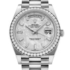 Rolex Day-Date 40 228349RBR White Gold Meteorite Dial Diamond Set (2022)