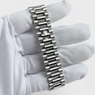 Rolex Day-Date 40 228396TBR Platinum Ice Blue Diamond Baguette Dial Diamond Baguette Bezel
