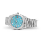 Rolex Day-Date 40 228396TBR Platinum Turquoise Stone Diamond Dial Diamond Bezel
