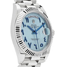 Rolex Day-Date 40 Platinum Ice Blue Arabic Dial 228206 Wrist Aficionado