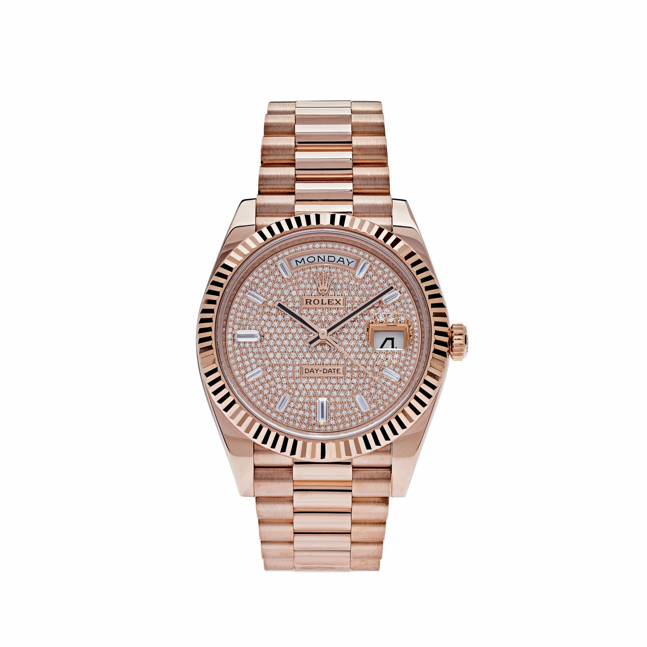 Rose Gold Baguette selling Watch Bracelet