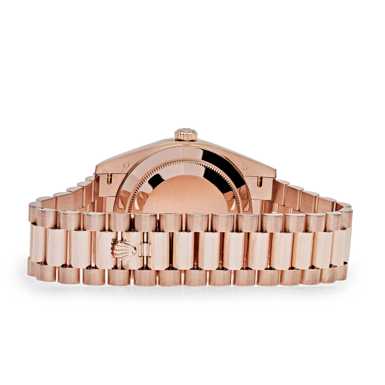 Luxury Watch Rolex Day-Date 40 Rose Gold Baguette Diamond Paved Dial 228235 Wrist Aficionado