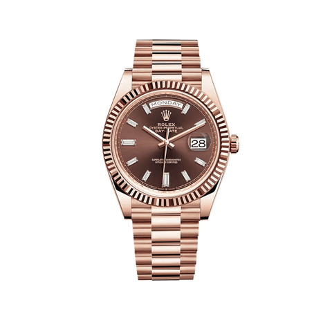 Rolex rose outlet gold chocolate dial