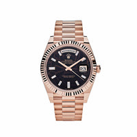 Thumbnail for Luxury Watch Rolex Day-Date 40 Rose Gold Eisenkiesel Diamond Dial 228235 Wrist Aficionado