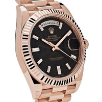 Thumbnail for Luxury Watch Rolex Day-Date 40 Rose Gold Eisenkiesel Diamond Dial 228235 Wrist Aficionado