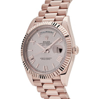 Thumbnail for Luxury Watch Rolex Day-Date 40 Rose Gold Sundust Roman Dial 228235 Wrist Aficionado