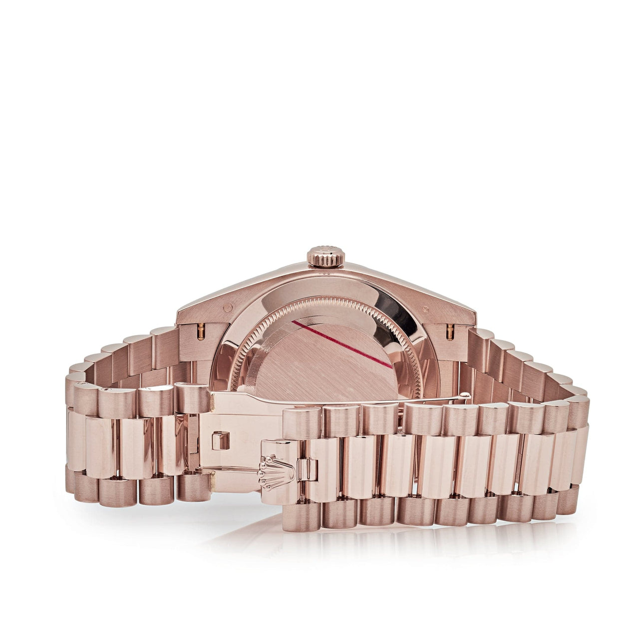 Luxury Watch Rolex Day-Date 40 Rose Gold Sundust Roman Dial 228235 Wrist Aficionado