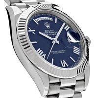 Thumbnail for Luxury Watch Rolex Day-Date 40 White Gold Blue Dial 228239 (2018) Wrist Aficionado