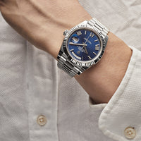 Thumbnail for Luxury Watch Rolex Day-Date 40 White Gold Blue Dial 228239 (2022) Wrist Aficionado