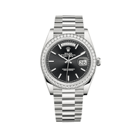 Thumbnail for Luxury Watch Rolex Day-Date 40 White Gold Diamond Bezel Black Dial 228349RBR Wrist Aficionado