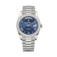Thumbnail for Luxury Watch Rolex Day-Date 40 White Gold Diamond Bezel Blue Dial 228349RBR Wrist Aficionado