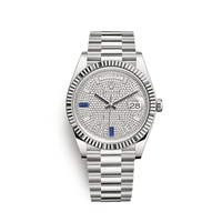 Thumbnail for Luxury Watch Rolex Day-Date 40 White Gold Diamond-Paved Dial 228239 Wrist Aficionado
