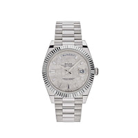 Thumbnail for Luxury Watch Rolex Day-Date 40 White Gold Meteorite Diamond Dial 228239 Wrist Aficionado