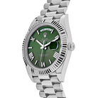 Luxury Watch Rolex Day-Date 40 White Gold Olive Dial 228239 (2022) Wrist Aficionado